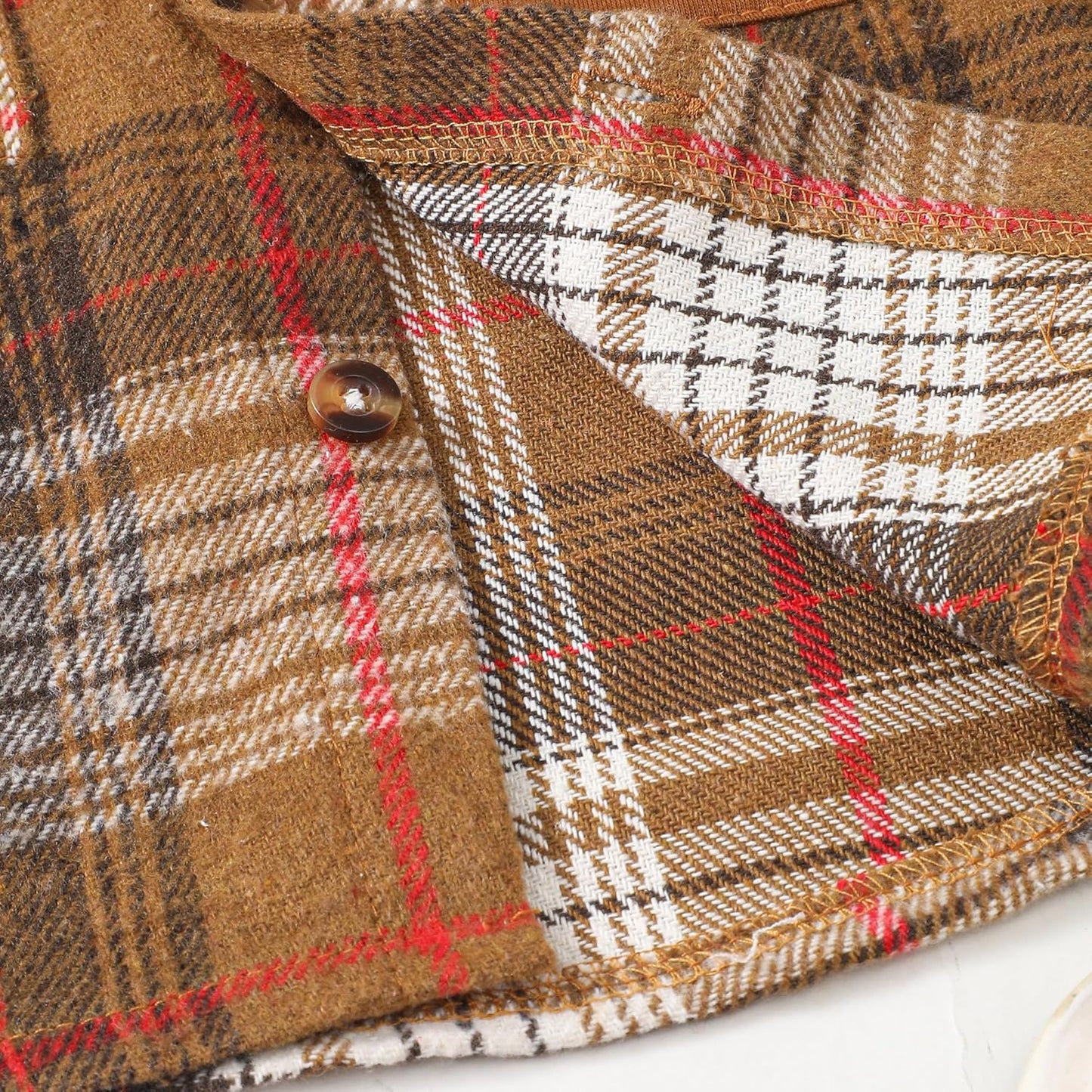 Baby Toddler Boys Long Sleeve Shirt Flannel Buffalo Plaid Shirts Button down Jacket Top Outfit Fall Winter Clothes