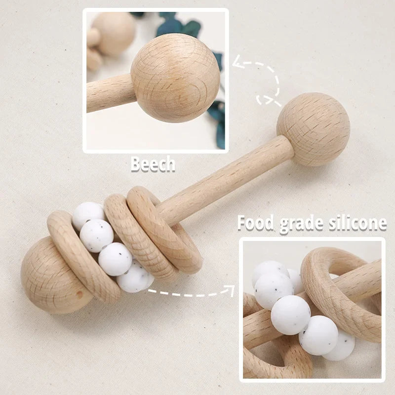 Organic Safe Baby Wooden Teether