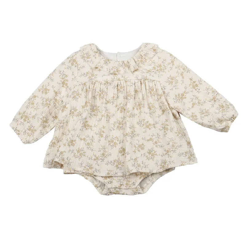 Organic Cotton Baby Girl Clothes Floal Newborn Girls Romper Cute Baby Girl Dress