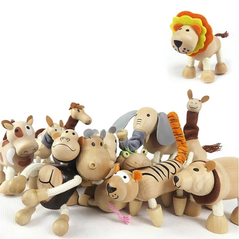 Wooden Cutely Animals Doll