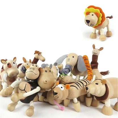 Wooden Cutely Animals Doll