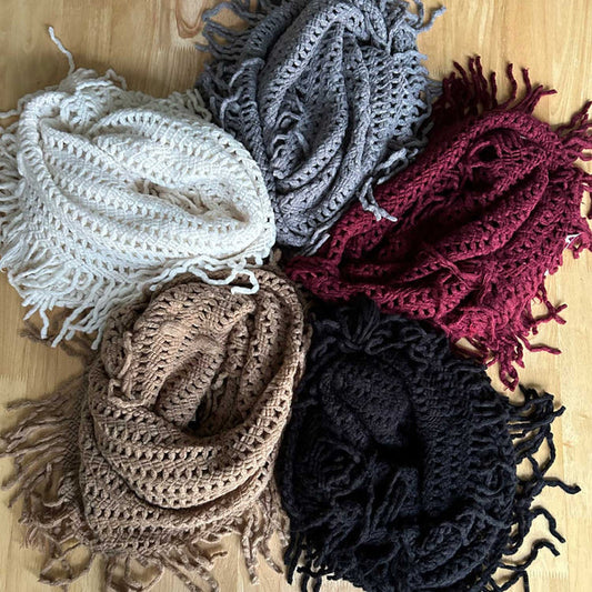 fringe infinity scarf