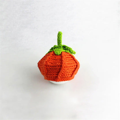 Baby Hat Cute Infant Halloween Hats Knitted Cap Newborn Baby Knitting Orange Pumpkin Bonnet Photography Accessories