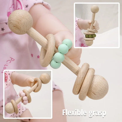 Organic Safe Baby Wooden Teether