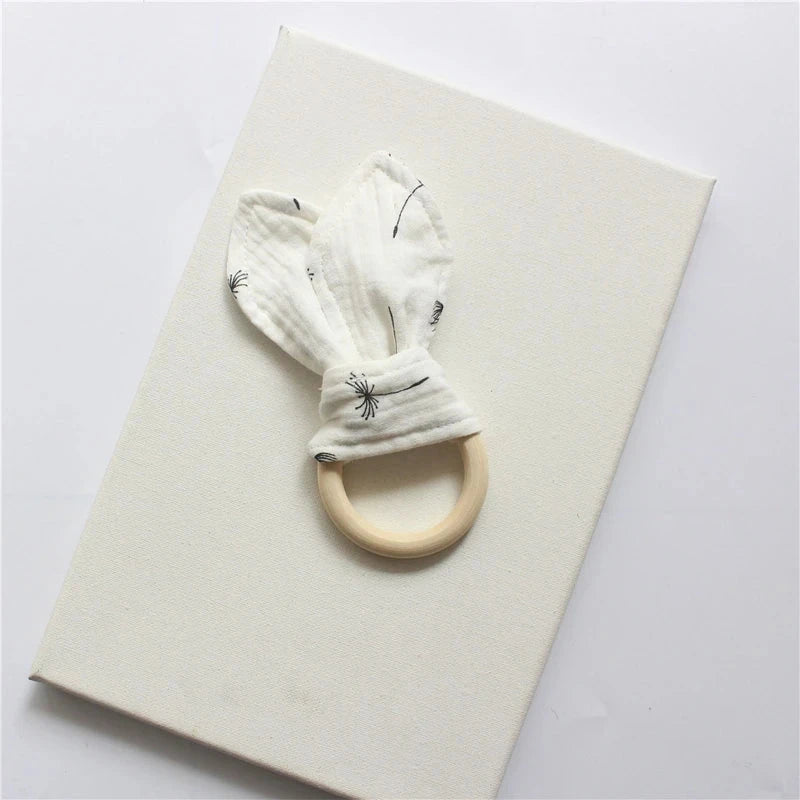 Cute Cotton Rabbit Ears Baby Teether