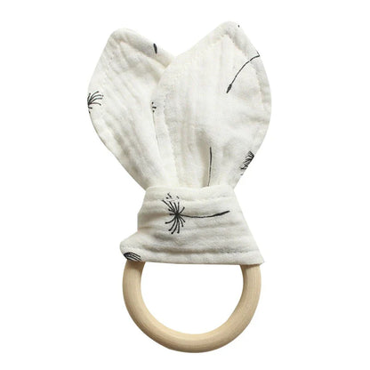 Cute Cotton Rabbit Ears Baby Teether