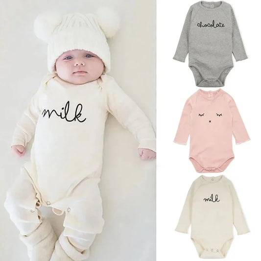 Newborn Baby Rompers Long Sleeve Organic