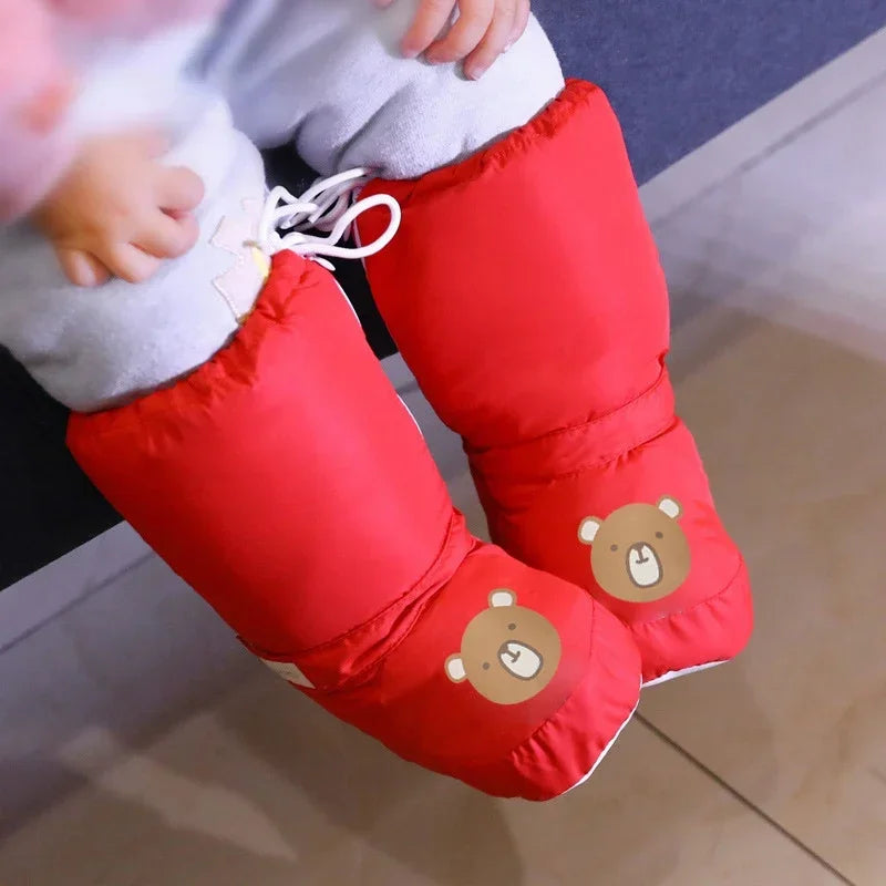 Winter Baby High Top Cotton Shoes 0-1 Year Baby