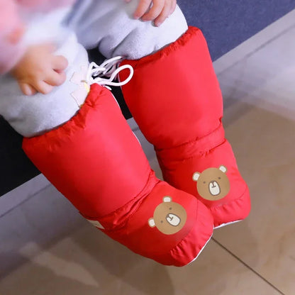 Winter Baby High Top Cotton Shoes 0-1 Year Baby