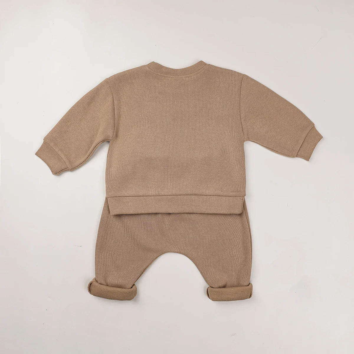 Europe Baby Cotton Knit Clothing Sets Kids Boys Girls Spring Clothes Loose Tracksuit Pullovers Tops+Pants 2PCS Outfits