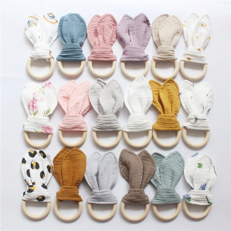 Cute Cotton Rabbit Ears Baby Teether