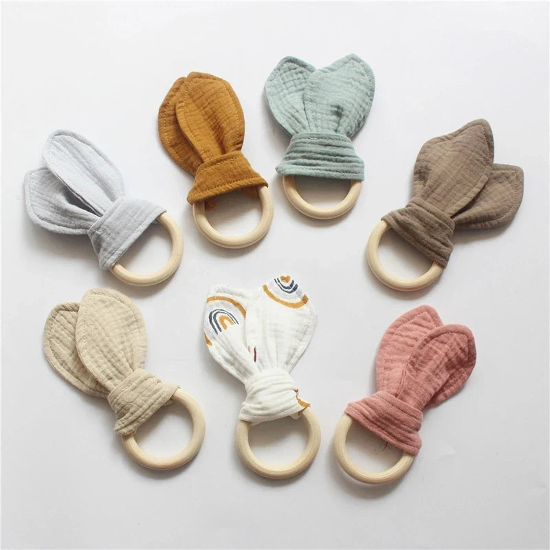 Cute Cotton Rabbit Ears Baby Teether