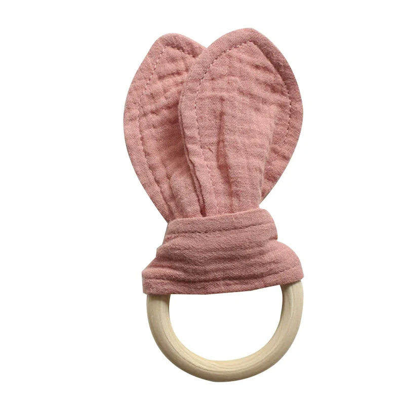 Cute Cotton Rabbit Ears Baby Teether