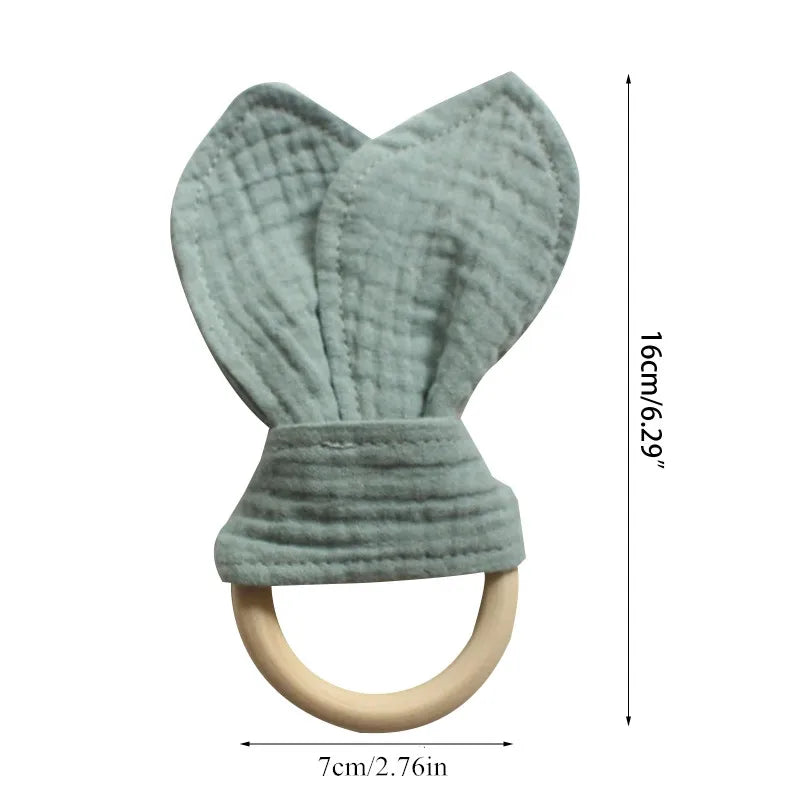 Cute Cotton Rabbit Ears Baby Teether
