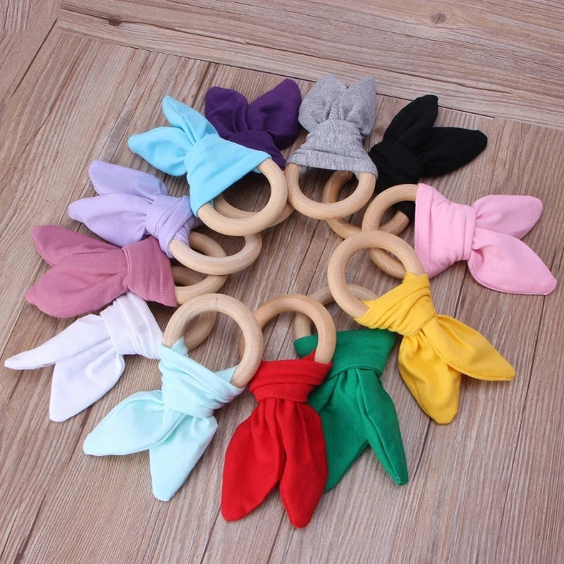 Cute Cotton Rabbit Ears Baby Teether