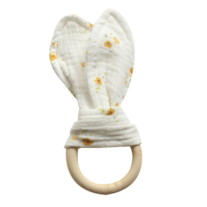 Cute Cotton Rabbit Ears Baby Teether