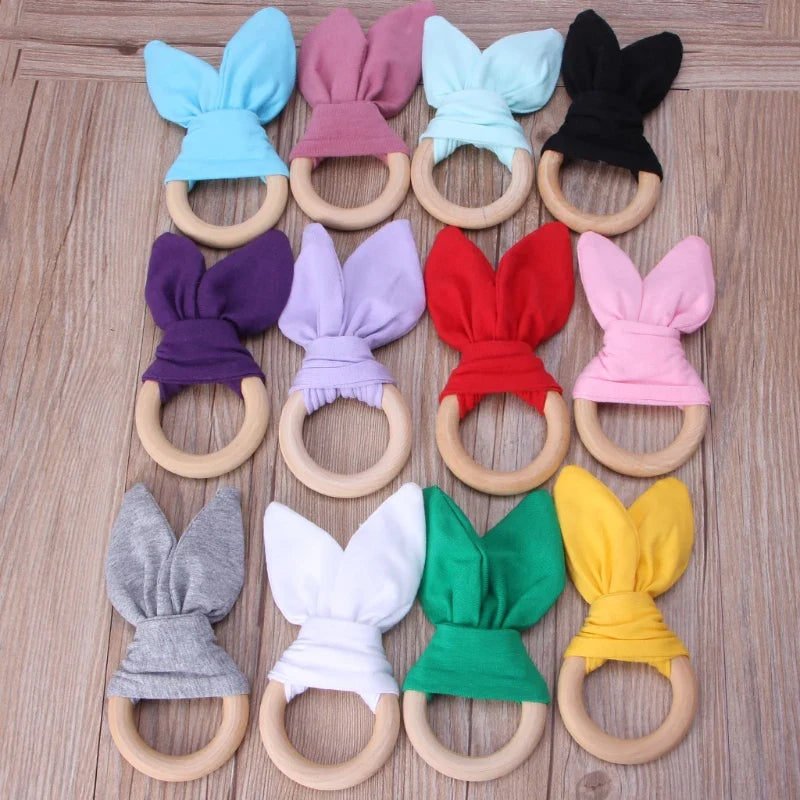 Cute Cotton Rabbit Ears Baby Teether