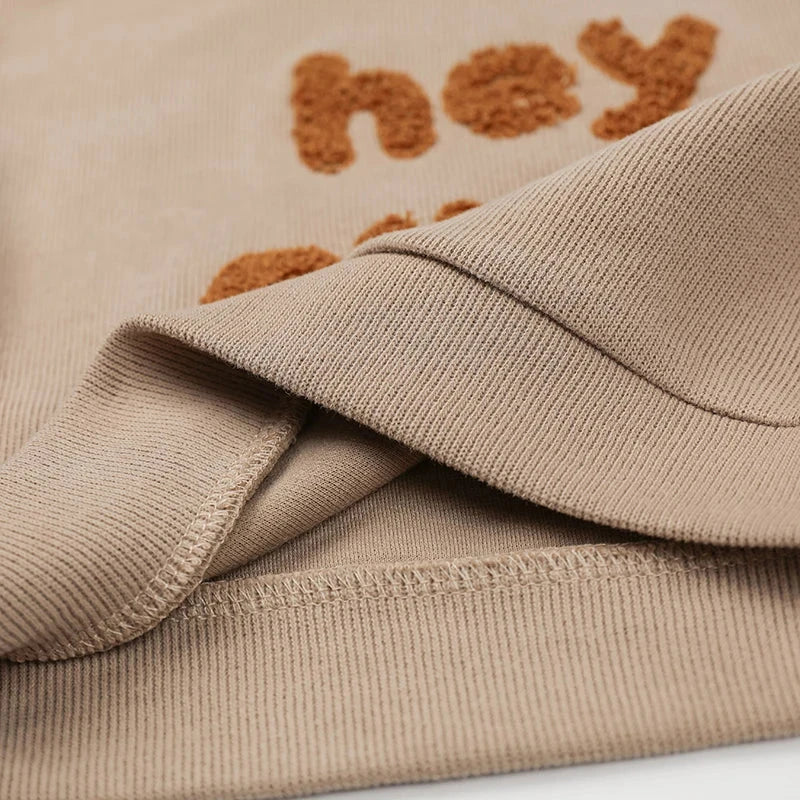 Europe Baby Cotton Knit Clothing Sets Kids Boys Girls Spring Clothes Loose Tracksuit Pullovers Tops+Pants 2PCS Outfits