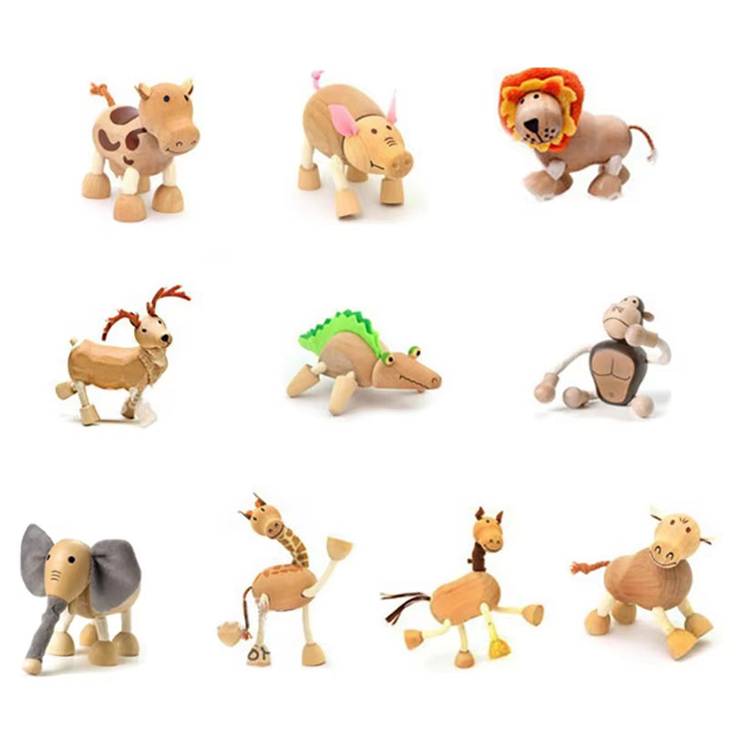 Wooden Cutely Animals Doll