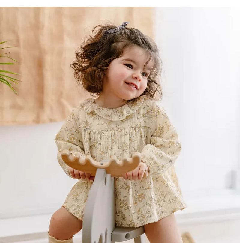 Organic Cotton Baby Girl Clothes Floal Newborn Girls Romper Cute Baby Girl Dress